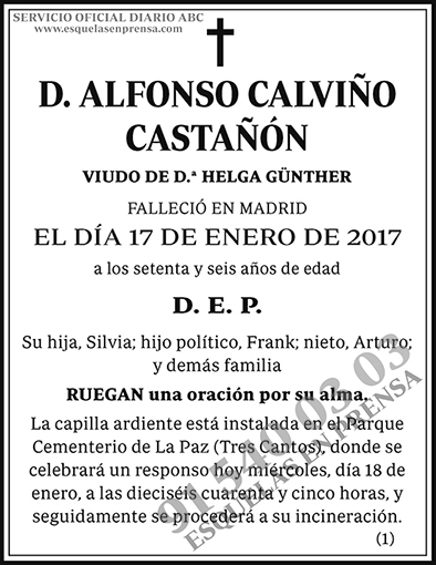 Alfonso Calviño Castañón